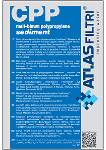 Atlas Filtri 5 Micron Polyspun Fine Sediment Filter Brochure