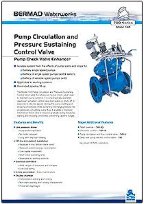  748 – Pump Circulation, Pressure Sustaining Control Valve