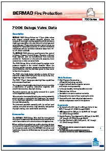 Bermad 700 Fire Protection Series Basic Valve