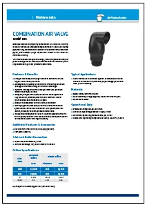 Bermad C35-P Combination PN16 Compact Air Release Valve