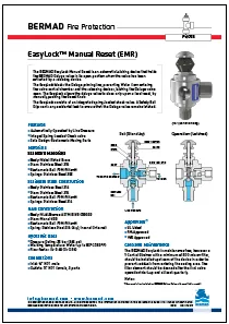 Bermad EMR EasyLock™ Manual Reset