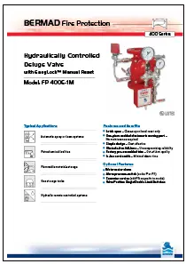 Bermad FP 400E-1M Hydraulically Controlled Deluge Valve