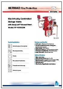 Bermad FP 400E-2M Electrically Controlled Deluge Valve