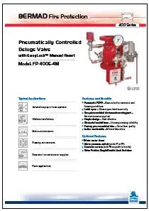 Bermad FP 400E-4M Pneumatically Controlled Deluge Valve