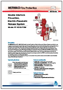 Bermad FP-400E-7DM Double Interlock Pre-action Electric-Pneumatic Release System