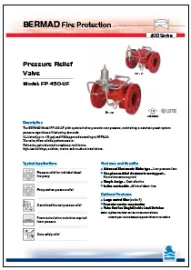 Bermad FP430 Fire Protection Pressure Relief Valve