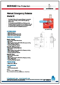 Bermad Model B Manual Emergency Release