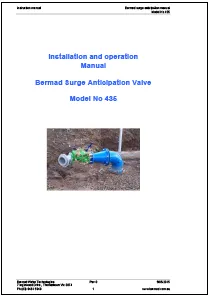 Bermad IR-435 Surge Anticipation valve