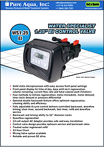 Clack WS1.25EI Specialist Water Control Valve 1.5
