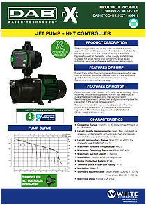 DAB JETCOM132NXT Technopolymer Self Priming Jet Pump With NxT Controller 