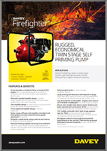 Davey 5265H Honda Firefighter Pump Brochure