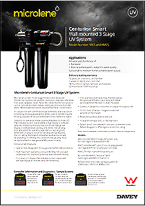 Davey KMCS-TK Microlene 3 Stage UV System Brochure