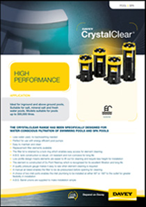 Davey CrystalClear 39050 Cartridge Filter Brochure