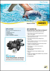 Davey Hurrican H300M Turbo Pump & Swim Jet Brochure