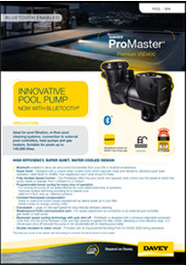 Davey ProMaster® PM400BT Bluetooth Pool Pump Brochure