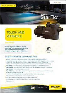 Davey StarFlo® DSF300 Pool Pump Brochure