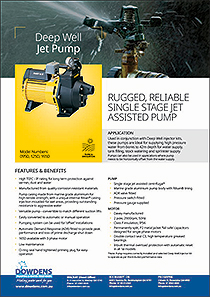 Davey 095D1 Single Stage Jet Assisted Pump Brochure
