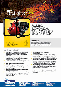 Davey 5255H Honda Firefighter Pump Brochure
