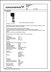 Grundfos CRNF 5-6 CRFlex Solar Surface Pump Brochure