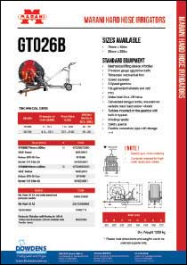 GT026B Marani Hard Hose Irrigators Range