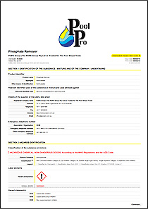 Pool Pro Phosphate Remover 1L Brochure