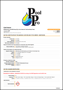 Pool Pro Cell Cleaner 5L Brochure