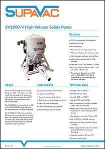  SV1000 Heavy Duty Solids Pump Brochure